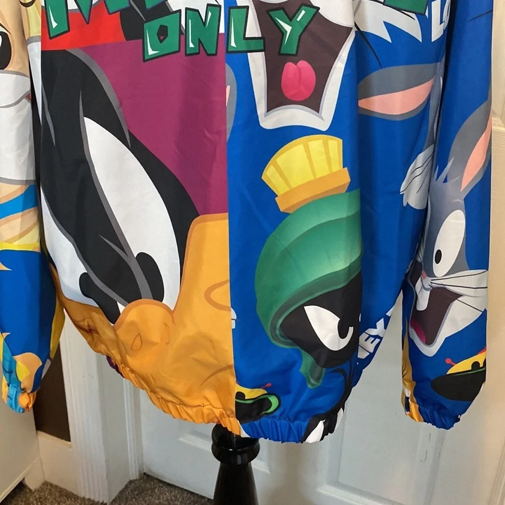 Members Only Looney Tunes Jacket Windbreaker sz L NWOT - Picture 6 of 9